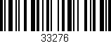 Código de barras (EAN, GTIN, SKU, ISBN): '33276'
