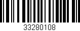 Código de barras (EAN, GTIN, SKU, ISBN): '33280108'