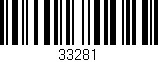 Código de barras (EAN, GTIN, SKU, ISBN): '33281'