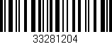 Código de barras (EAN, GTIN, SKU, ISBN): '33281204'