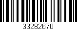 Código de barras (EAN, GTIN, SKU, ISBN): '33282670'
