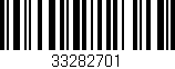 Código de barras (EAN, GTIN, SKU, ISBN): '33282701'