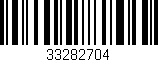 Código de barras (EAN, GTIN, SKU, ISBN): '33282704'