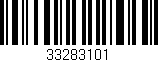 Código de barras (EAN, GTIN, SKU, ISBN): '33283101'