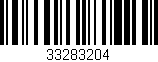 Código de barras (EAN, GTIN, SKU, ISBN): '33283204'