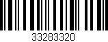 Código de barras (EAN, GTIN, SKU, ISBN): '33283320'