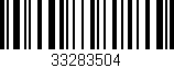 Código de barras (EAN, GTIN, SKU, ISBN): '33283504'