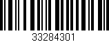 Código de barras (EAN, GTIN, SKU, ISBN): '33284301'