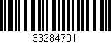 Código de barras (EAN, GTIN, SKU, ISBN): '33284701'