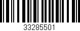 Código de barras (EAN, GTIN, SKU, ISBN): '33285501'