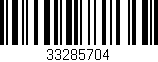 Código de barras (EAN, GTIN, SKU, ISBN): '33285704'