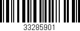 Código de barras (EAN, GTIN, SKU, ISBN): '33285901'