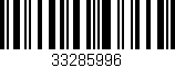 Código de barras (EAN, GTIN, SKU, ISBN): '33285996'