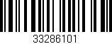 Código de barras (EAN, GTIN, SKU, ISBN): '33286101'