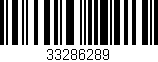 Código de barras (EAN, GTIN, SKU, ISBN): '33286289'