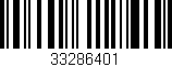 Código de barras (EAN, GTIN, SKU, ISBN): '33286401'