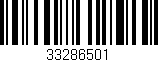 Código de barras (EAN, GTIN, SKU, ISBN): '33286501'