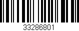 Código de barras (EAN, GTIN, SKU, ISBN): '33286801'