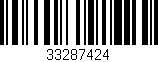 Código de barras (EAN, GTIN, SKU, ISBN): '33287424'