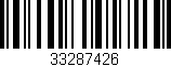 Código de barras (EAN, GTIN, SKU, ISBN): '33287426'
