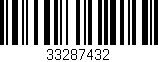 Código de barras (EAN, GTIN, SKU, ISBN): '33287432'