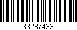 Código de barras (EAN, GTIN, SKU, ISBN): '33287433'