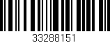 Código de barras (EAN, GTIN, SKU, ISBN): '33288151'