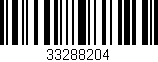 Código de barras (EAN, GTIN, SKU, ISBN): '33288204'
