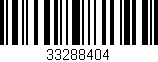 Código de barras (EAN, GTIN, SKU, ISBN): '33288404'