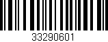 Código de barras (EAN, GTIN, SKU, ISBN): '33290601'