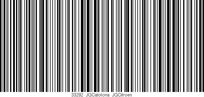Código de barras (EAN, GTIN, SKU, ISBN): '33292_JGCalotona_JGCitroen'