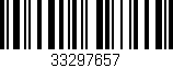 Código de barras (EAN, GTIN, SKU, ISBN): '33297657'