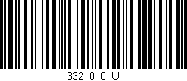 Código de barras (EAN, GTIN, SKU, ISBN): '332_0_0_U'