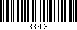 Código de barras (EAN, GTIN, SKU, ISBN): '33303'