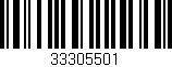 Código de barras (EAN, GTIN, SKU, ISBN): '33305501'