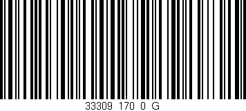 Código de barras (EAN, GTIN, SKU, ISBN): '33309_170_0_G'