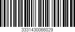 Código de barras (EAN, GTIN, SKU, ISBN): '3331430066029'