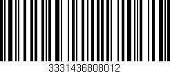 Código de barras (EAN, GTIN, SKU, ISBN): '3331436808012'
