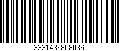 Código de barras (EAN, GTIN, SKU, ISBN): '3331436808036'