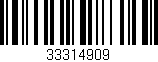 Código de barras (EAN, GTIN, SKU, ISBN): '33314909'