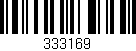 Código de barras (EAN, GTIN, SKU, ISBN): '333169'