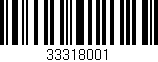 Código de barras (EAN, GTIN, SKU, ISBN): '33318001'