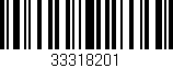 Código de barras (EAN, GTIN, SKU, ISBN): '33318201'