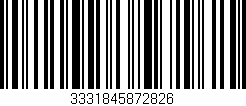 Código de barras (EAN, GTIN, SKU, ISBN): '3331845872826'