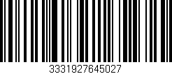 Código de barras (EAN, GTIN, SKU, ISBN): '3331927645027'