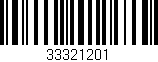 Código de barras (EAN, GTIN, SKU, ISBN): '33321201'