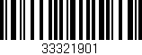 Código de barras (EAN, GTIN, SKU, ISBN): '33321901'