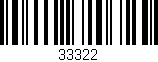 Código de barras (EAN, GTIN, SKU, ISBN): '33322'