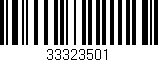 Código de barras (EAN, GTIN, SKU, ISBN): '33323501'