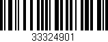 Código de barras (EAN, GTIN, SKU, ISBN): '33324901'